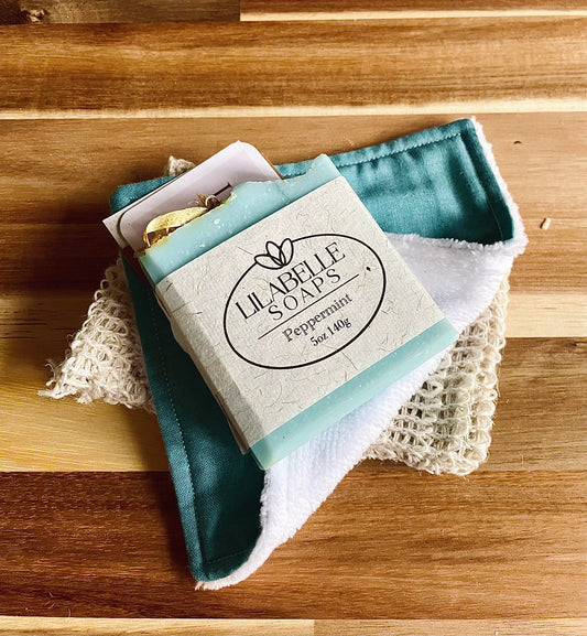 Soap Bar & Face Cloth Gift Set